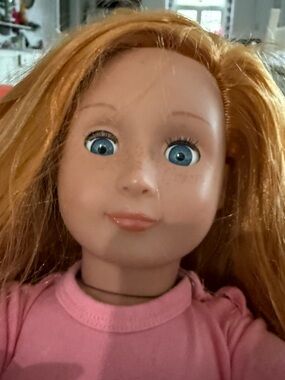 Our Generation 18” Red Head Doll Blue Eyes Freckles with Outfit